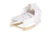Nuket, pehmolelut ja oheistarvikkeet - Small Foot - Wooden Swing Doll Bed Little Button - 11813