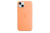 Puhelin - Kannet ja kotelot - Apple iPhone 15 Plus Silicone Case with MagSafe - Orange Sorbet - MT173ZM/A
