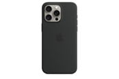 Puhelin - Kannet ja kotelot - Apple iPhone 15 Pro Max Silicone Case with MagSafe - Black - MT1M3ZM/A