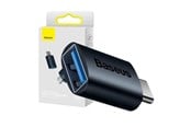 USB kaapelit - Baseus Ingenuity USB-C to USB-A adapter OTG (blue) - ZJJQ000003