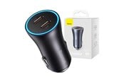 Puhelin - Adapterit & Laturit - Baseus Golden Contactor Pro car charger 2x USB-C 40W (Dark Gray) - CGJP000013