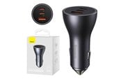 Puhelin - Adapterit & Laturit - Baseus Car charger Golden Contactor Pro 2x USB-C 1x USB 65W (grey) - CGJP010013