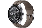 Älykellot, Urheilukellot & Aktiivisuusrannekkeet - Xiaomi Watch 2 Pro - Silver Case with Brown Leather Strap - BHR7216GL
