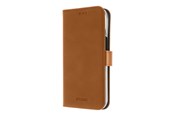 Puhelin - Kannet ja kotelot - Insmat PREMIUM FLIPCASE IPHONE 15 PLUS BROWN - 650-3197