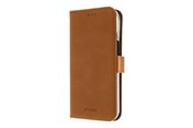 Puhelin - Kannet ja kotelot - Insmat PREMIUM FLIPCASE IPHONE 15 PRO BROWN - 650-3198