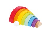 Vauva- ja taaperolelut - Small Foot - Wooden Building Blocks Rainbow 9dlg. - 6969