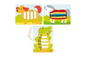 Palapelit - Goki Wooden Weaving Puzzles 3pcs. Puu - 58679