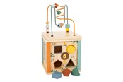 Vauva- ja taaperolelut - Small Foot - Wooden Activity Cube and Motor Skills Spiral Safari - 11960