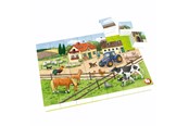 Palapelit - Hubelino Block Puzzle Life on the Farm 35st. - 410184