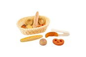 Roolileikit - Small Foot - Plastic Bread Basket with Play Food Bread 12dlg. - 11444