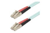 Verkkokaapelit - StarTech.com 20m (65ft) LC/UPC to LC/UPC OM4 Multimode Fiber Optic Cable - patch cable - 20 m - aqua - Sininen - 20m - 450FBLCLC20