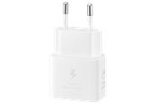 Puhelin - Adapterit & Laturit - Samsung 25W USB-C GaN Power Adapter - White - EP-T2510NWEGEU