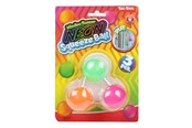 Pienet lahjat lapsille - Toi-Toys Window Crawler Squeeze Balls Neon 3 pcs. - 35989A