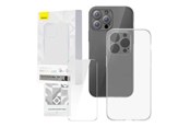 Puhelin - Kannet ja kotelot - Baseus Transparent Case and Tempered Glass set  Corning for iPhone 12 Pro Max - P60112200201-02