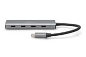 USB hub - DIGITUS 4-Port USB-C Hub USB hub - 4 porttia - Harmaa - DA-70246