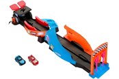 Autoradat - Mattel Disney And Pixar Cars Glow Racers Launch & Criss-Cross Playset - HPD80