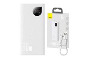 Powerbank - Baseus Powerbank Adaman2 10000mAh 30W White Powerbank - Valkoinen - 10000 mAh - PPAD080002