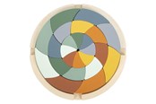 Vauva- ja taaperolelut - Small Foot - Wooden Shape Puzzle Safari Round 24pcs. - 12457