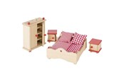 Dollhouse & Accessories - Goki Dollhouse Furniture Bedroom - 51954