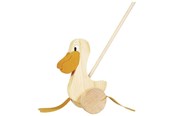 Vauva- ja taaperolelut - Goki Wooden Push Figure Pelican - WP006