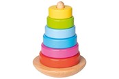 Vauva- ja taaperolelut - Goki Wooden Stacking Tower Color 8pcs. - 58925