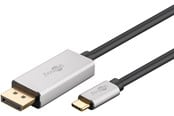 Näyttökaapeli - Pro USB-C - DisplayPort - 2m - Harmaa - DP-USB-C-S-2m