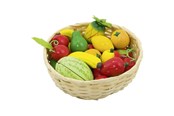 Roolileikit - Goki Fruit in a Basket 23pcs. - 51661