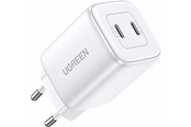Puhelin - Adapterit & Laturit - UGREEN Nexode GaN 45W Dual USB-C PD Charger - White - 15327