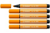 Kirjoitus- ja piirustustarvikkeet - STABILO Pen 68 MAX - Fibre-tip Pen with Thick Chisel Tip - Orange - 768/54