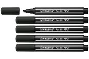 Kirjoitus- ja piirustustarvikkeet - STABILO Pen 68 MAX - Fibre-tip Pen with Thick Chisel Tip - Black - 768/46
