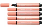 Kirjoitus- ja piirustustarvikkeet - STABILO Pen 68 MAX - Fibre-tip Pen with Thick Chisel Tip - Apricot - 768/26