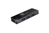 USB hub - j5create 4-Port USB3.0 Mini Hub USB hub - 4 porttia - USB 3.0 - Musta - JUH340-N