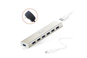 USB hub - j5create 7-Port USB3.0 Hub USB hub - 7 porttia - USB 3.1 - Kulta - JCH377-N