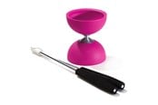 Ulkoleikit - Eureka Rubber Diabolo with Aluminum Sticks - Pink - 52515708