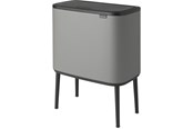 Siivous - brabantia Bo Touch Bin Mineral Concrete Grey 3 x 11 L - 127229