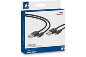 Pelit - lisävarusteet - Speed-Link STREAM Play & Charge USB Cable Set 3m - Wired Charging cable for wireless game controller - Sony PlayStation 4 - SL-450104-BK