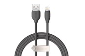 USB kaapelit - Baseus Jelly cable USB to Lightning 2.4A 1.2m (black) - CAGD000001