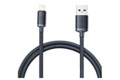 USB kaapelit - Baseus Crystal Shine cable USB to Lightning 2.4A 1.2m (black) - CAJY000001