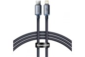 USB kaapelit - Baseus Crystal cable USB-C to Lightning 20W PD 1.2m (black) - CAJY000201