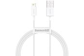 USB kaapelit - Baseus Superior Series Cable USB to Lightning 2.4A 1m (white) - CALYS-A02
