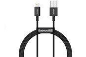 USB kaapelit - Baseus Superior Series Cable USB to iP 2.4A 1m (black) - CALYS-A01
