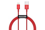 USB kaapelit - Baseus Superior Series Cable USB to iP 2.4A 1m (red) - CALYS-A09