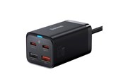 Puhelin - Adapterit & Laturit - Baseus GaN3 Pro 4 Ports Desktop Charger 2x USB-C 2x USB 65W - Black - CCGP040101