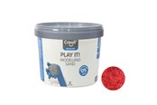 Luovat leikit - Creall Play It Play Sand Red 750gr. - 03207