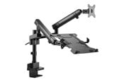 Näytön kiinnitys - Gembird Monitor Arm & Notebook Tray - 2 x monitor 17"-32" & 1 x notebook 15.6" - MA-DA3-02
