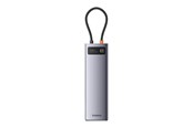 USB hub - Baseus StarJoy Metal Glam Series Hub 11in1 USB hub - 11 porttia - USB 3.0 - Harmaa - B00030709811-00