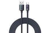 USB kaapelit - Baseus Crystal Shine cable USB to USB-C 100W 2m (black) - CAJY000501