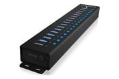 USB hub - ICY BOX IB-HUB1717-U3 USB hub - 17 porttia - Musta - IB-HUB1717-U3