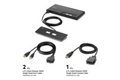 KVM-kytkimet - Belkin Modular Secure Single Head - F1DN102MOD-HH-4