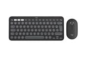 Näppäimistöt - Logitech Pebble 2 Combo for Mac - Näppäimistö ja Hiirisetti - Saksa - Harmaa - 920-012208